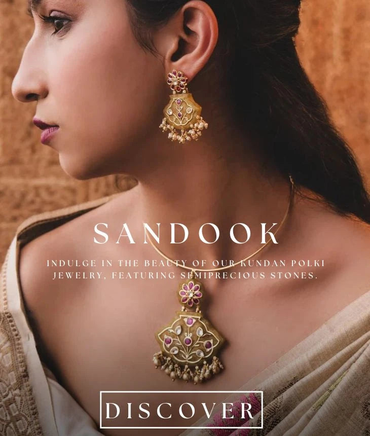 Sandook (Kundan polki jewellery)