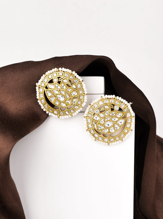 Kundan polki studs