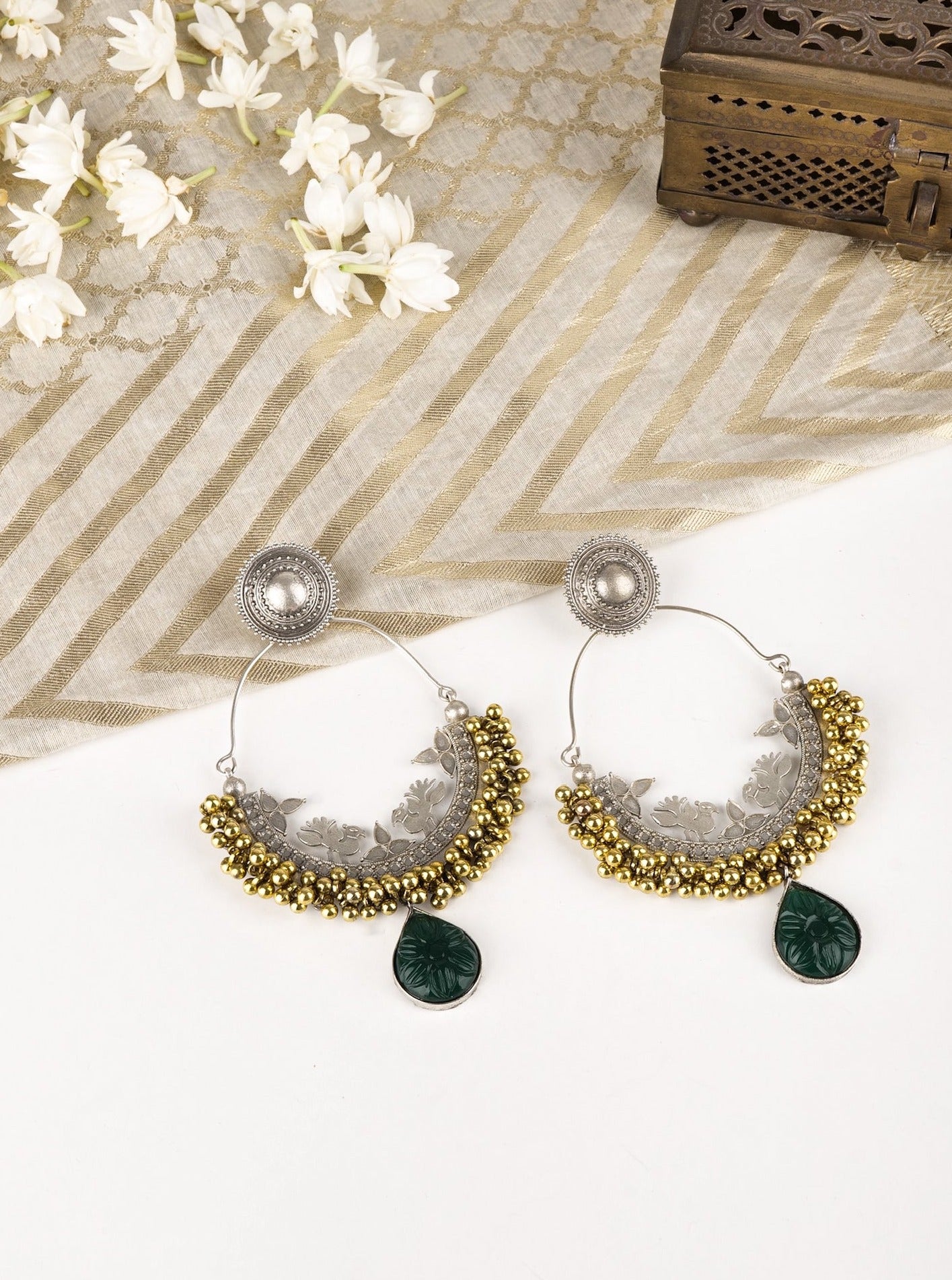 Chand hoop earrings