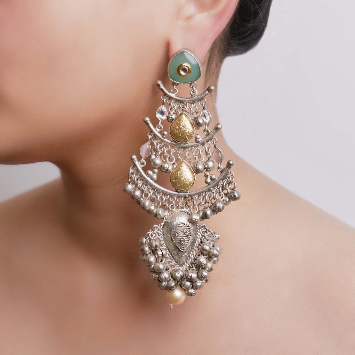 Statement Chaand earrings