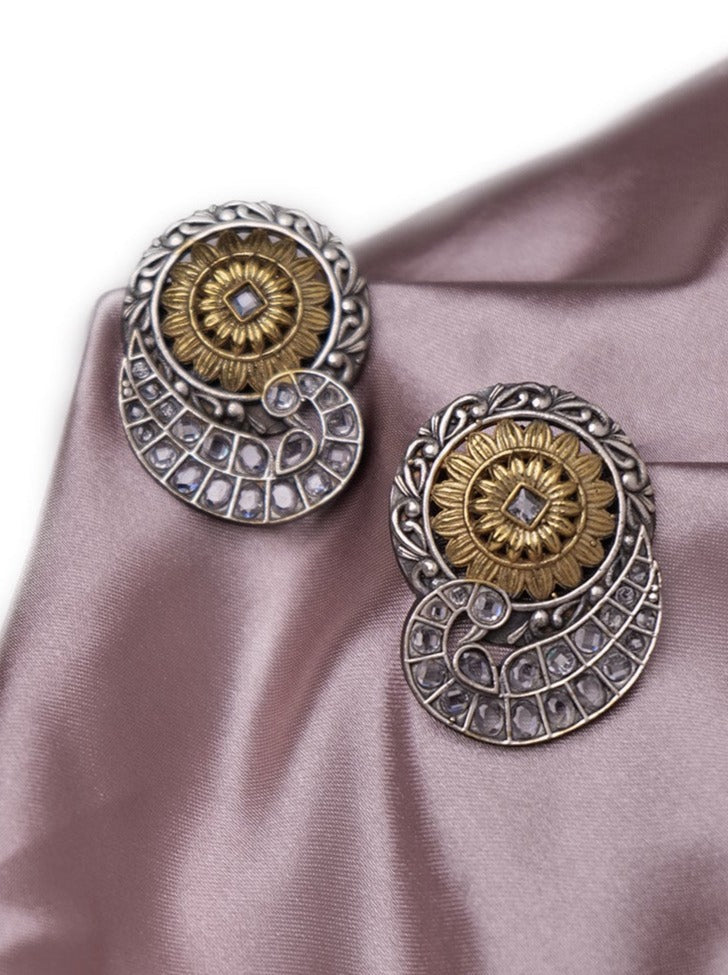 Dual tone antique studs